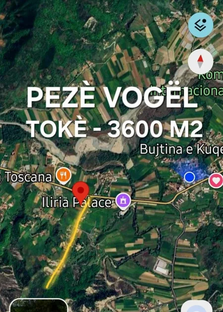 TIRANE SHITET 3600 M2 TOKË PRANE ILIRIA  PALACE ( PEZE VOGEL)