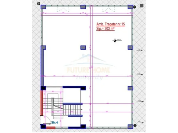 Tirane, jap me qera ambjent biznesi Kati 1, 303 m² 3.800 € (FUSHA E AVIACIONIT)