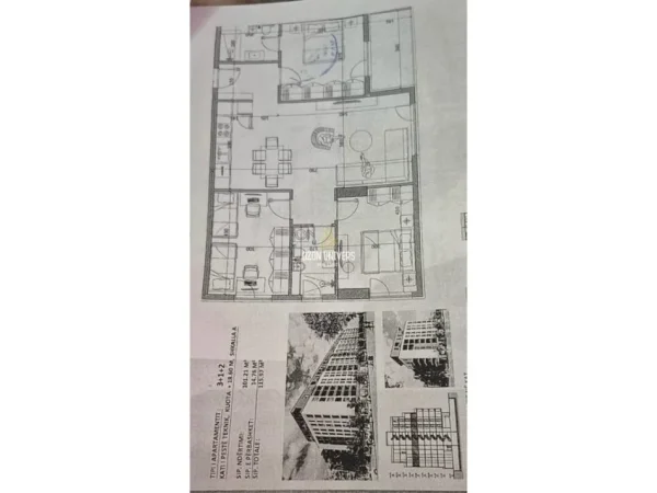 Tirane, shitet apartament 3+1+Ballkon Kati 5, 116 m² 92.776 € (Kamez)