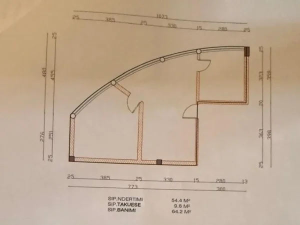 Tirane, shitet apartament 2+1 Kati 2, 64 m² 95.000 € 