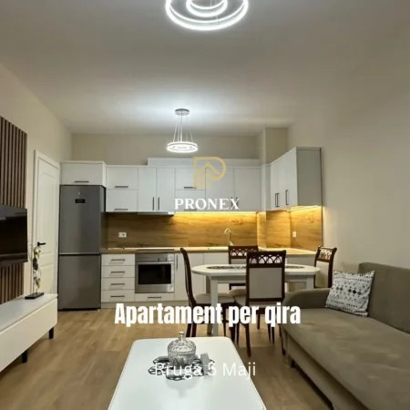 Tirane, jepet me qera apartament 1+1 Kati 3, 67 m² 600 € (Rruga 5 Maji)