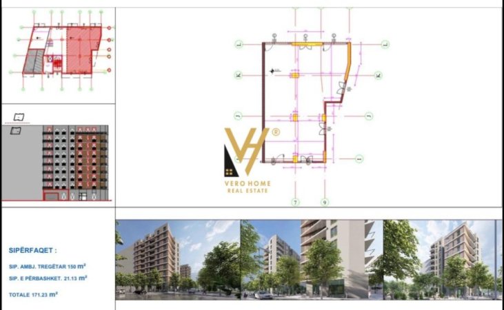 Tirane, shitet dyqan Kati 0, 171 m² 479.400 € (ASTIR)