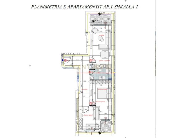 Tirane, shes apartament 2+1+Aneks+Ballkon Kati 1, 104 m² 140.832 € 