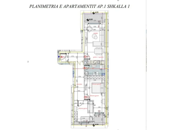 Tirane, shes apartament 2+1+Aneks+Ballkon Kati 1, 104 m² 140.832 € 