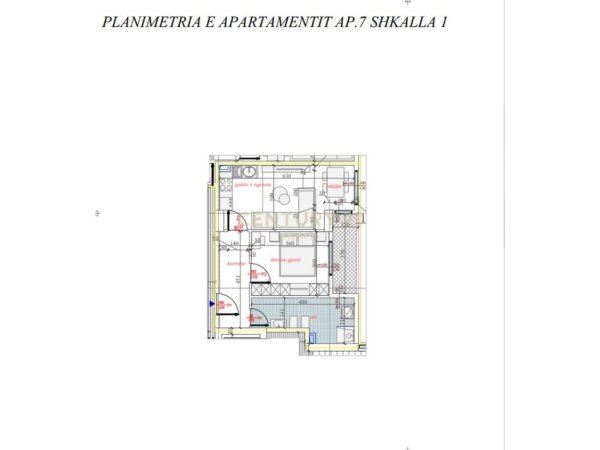 Tirane, shes apartament 1+1+Aneks+Ballkon Kati 1, 64 m² 86.400 € 