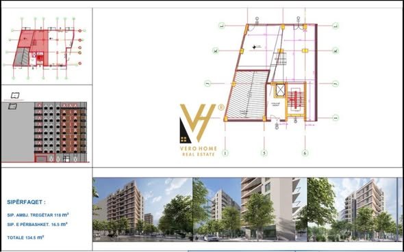 Tirane, shitet dyqan Kati 0, 134 m² 349.700 € (ASTIR)