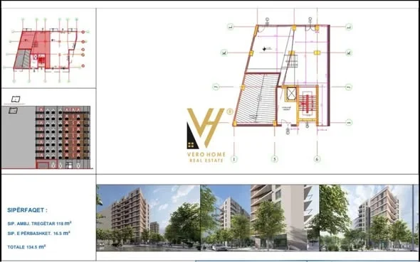Tirane, shitet dyqan Kati 0, 134 m² 349.700 € (ASTIR)