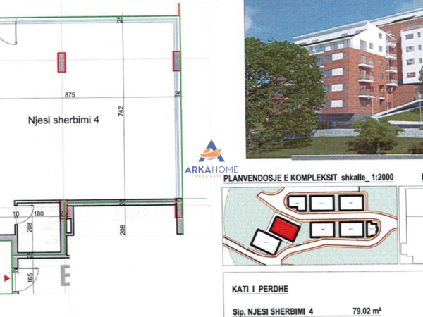 Tirane, shitet ambjent biznesi Kati 0, 79 m² 146.260 € 