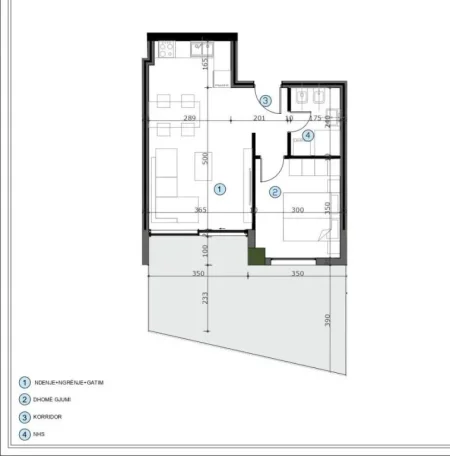 Tirane, shitet 1+1 Kati 6, 83 m² 117.000 € (Casa Italia)