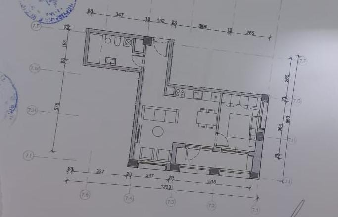 Tirane, shitet apartament 1+1 Kati 6, 70 m² 110.000 € 