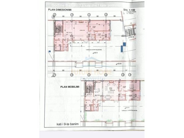 Tirane, shitet apartament 2+1+Ballkon Kati 9, 163 m² 250.000 € (Misto Mame)