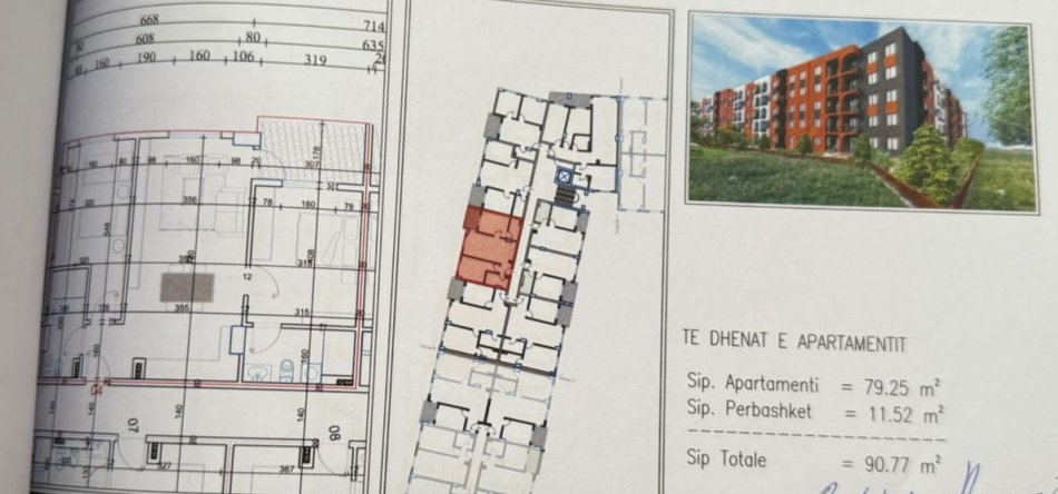 Tirane, shitet apartament 2+1+Ballkon Kati 3, 90 m² 99.850 € (PASKUQAN)