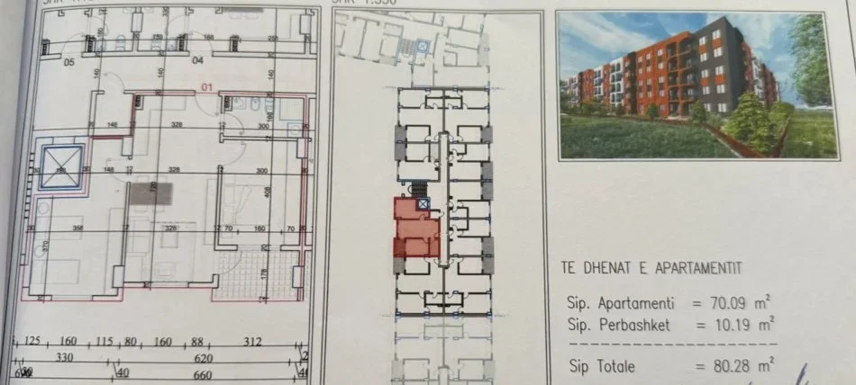 Tirane, shitet apartament 2+1+Ballkon Kati 1, 80 m² 88.300 € (PASKUQAN)