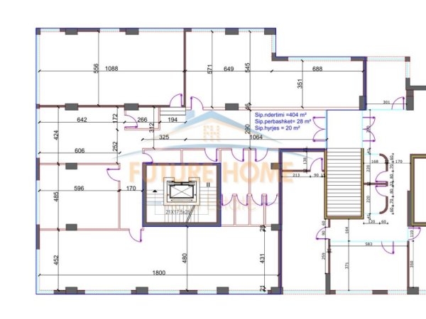 Tirane, jepet me qera ambjent biznesi Kati 2, 452 m² 5.000 € (Rruga Hoxha Tahsim)