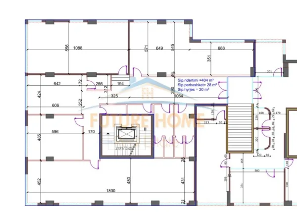 Tirane, jepet me qera ambjent biznesi Kati 2, 452 m² 5.000 € (Hoxha Tasim)