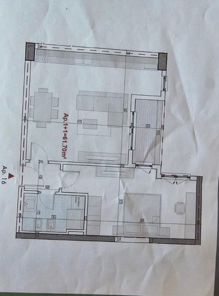 Tirane, shitet apartament 1+1 Kati 2, 71 m² 71.000 € (Paskuqan)