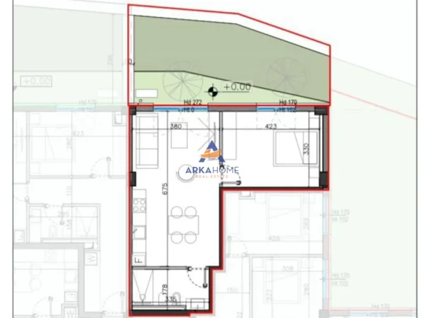 Vlore, shitet apartament 1+1+Ballkon Kati 0, 95 m² 316.239 € (DRIMADHE)
