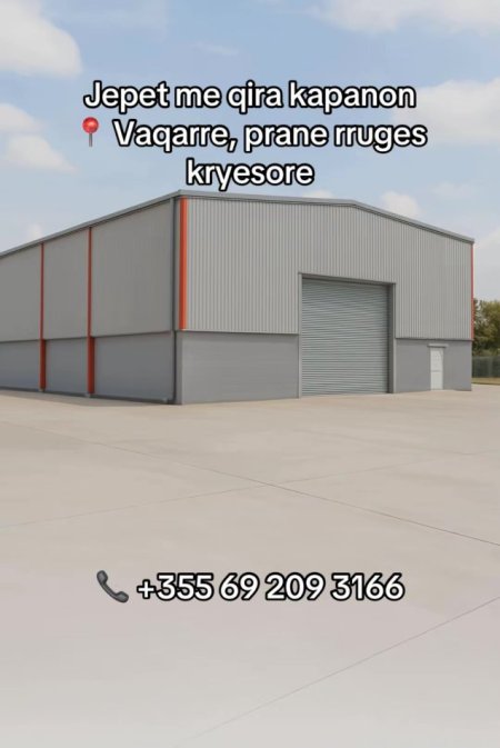 Tirane, jepet me qera magazine Kati 1, 1.500 m² (Vaqarr)