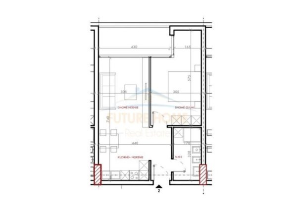 Tirane, shitet apartament 1+1 Kati 6, 76 m² 