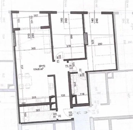 Tirane, shes apartament 2+1+Ballkon Kati 3, 114 m² 197.900 € (San Paolo Boulevard)