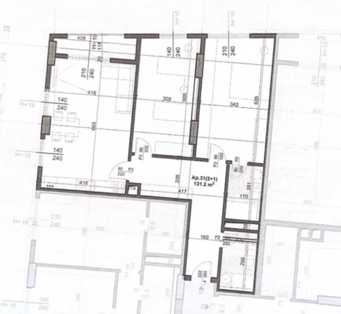 Tirane, shes apartament 2+1+Ballkon Kati 5, 131 m² 223.900 € (Bulevardi i Ri)