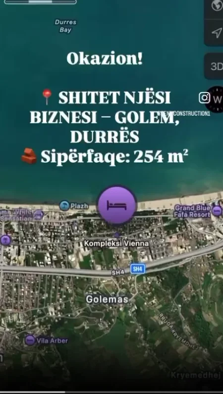Durres, shitet nga Pronari, pa-komision ambjent biznesi Kati 0, 
