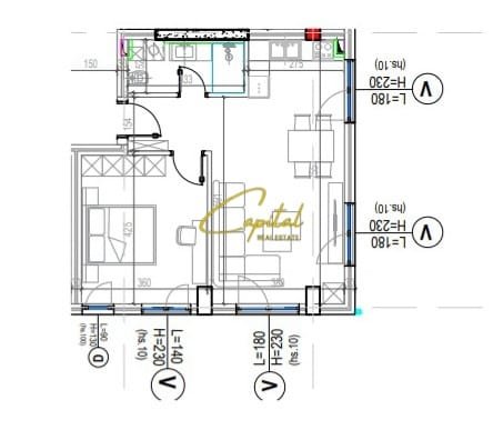 Tirane, shitet apartament 1+1 Kati 5, 71 m² 119.000 € (KODRA E DIELLIT 2)
