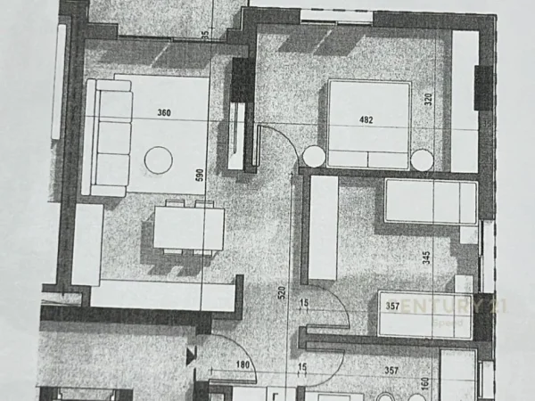 Tirane, shitet 1+1 Kati 3, 89 m² 129.200 € (5 Maji)SPEED130045