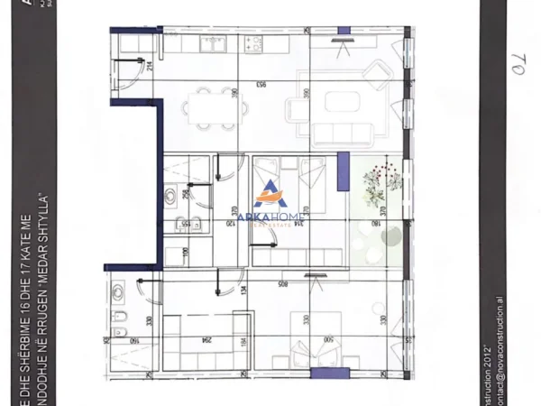 Tirane, shitet apartament 2+1+Ballkon Kati 10, 108 m² 363.440 € 