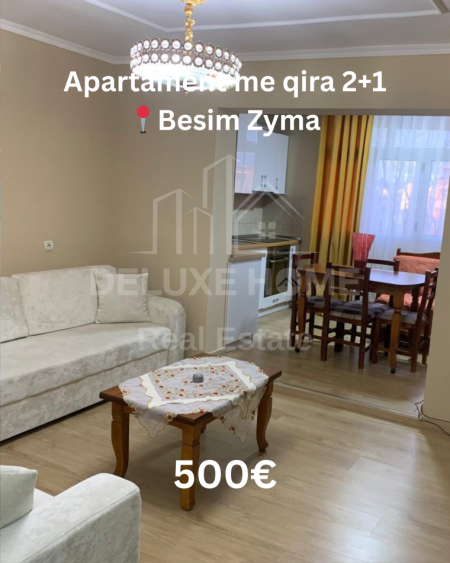 Tirane, jepet me qera apartament 2+1 Kati 3, 70 m² 500 € 