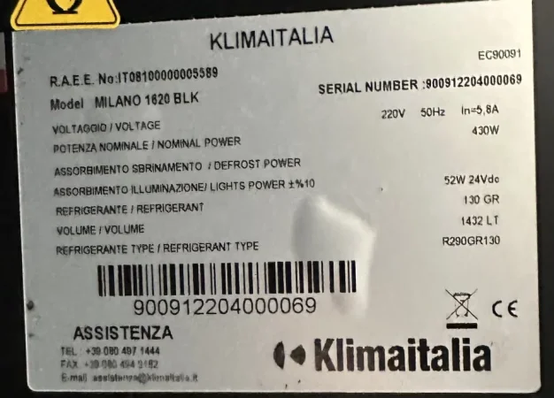 Tirane, Shitet Frigorifer Freskues marka Klima Italia