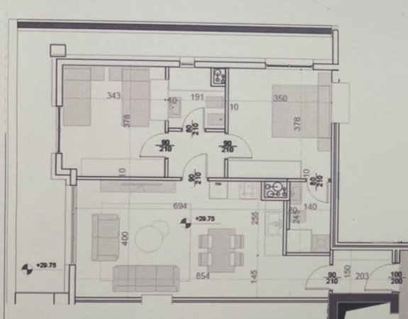 Tirane, shitet apartament 2+1+2 + Ballkon , 127 m² 336.000 € (Square 21)