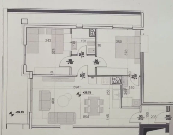 Tirane, shitet apartament 2+1+2 + Ballkon , 127 m² 336.000 € (Square 21)