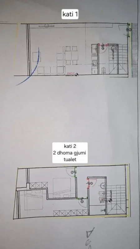 Tirane, shitet apartament duplex 2+1 Kati 0, 124 m² 190.000 € (farke)
