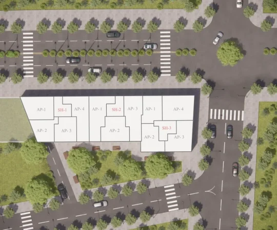 Tirane, shitet apartament 2+1 Kati 3, 84 m² 165.726 € (BULEVARDI I RI)