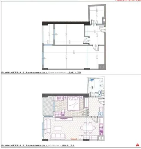 Tirane, shitet apartament 1+1+Ballkon Kati 2, 73 m² 152.000 € (STACIONIU TRENIT)