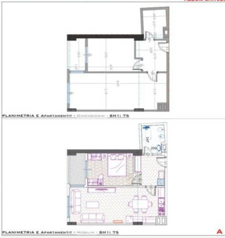 Tirane, shitet apartament 1+1+Ballkon Kati 2, 73 m² 152.000 € (stacioni i trenit)