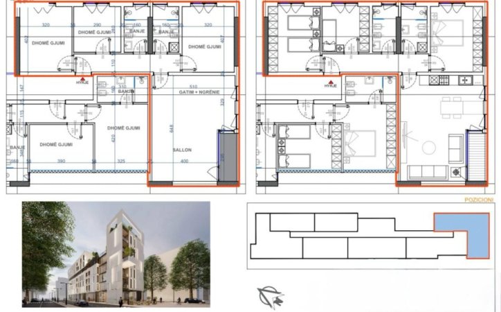 Durres, shitet apartament 3+1 Kati 1, 119 m² 167.000 € (Rruga "Glaukia")