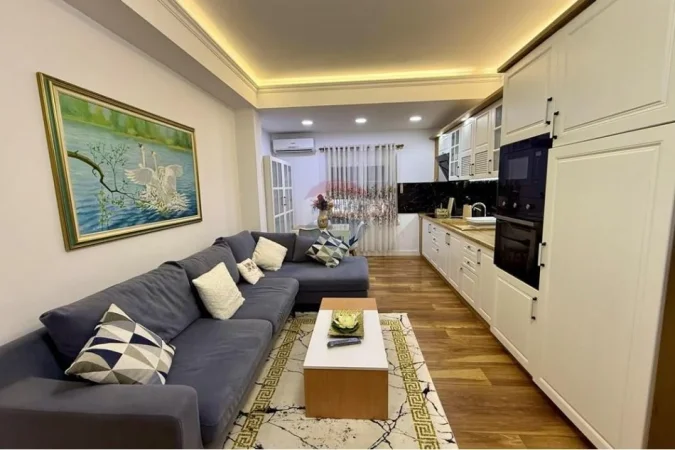 Tirane, jepet me qera apartament 1+1 , (Rruga Margarita Tutulani)