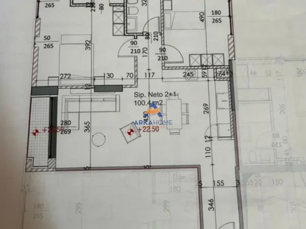 Tirane, shitet apartament 2+1+Ballkon Kati 6, 116 m² 192.000 € 