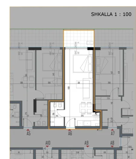 Tirane, shitet garsonier 1+1 Kati 1, 65 m² (golem)