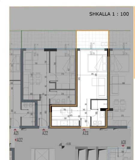 Tirane, shitet garsonier 1+1 Kati 1, 65 m² (golem)