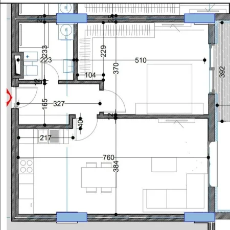 Tirane, shitet apartament 1+1+Ballkon Kati 3, 83 m² 90.750 € (paskuqan)