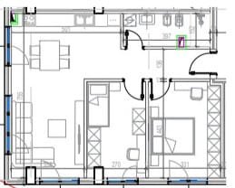 Tirane, shes apartament 2+1 Kati 5, 94 m² 159.700 € (Kodra e Diellit)