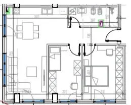 Tirane, shes apartament 2+1 Kati 5, 94 m² 159.700 € (Kodra e Diellit)