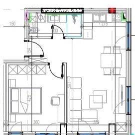 Tirane, shes apartament 1+1 Kati 5, 71 m² 118.500 € (Kodra e Diellit 2)
