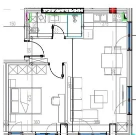 Tirane, shes apartament 1+1 Kati 5, 71 m² 118.500 € (Kodra e Diellit 2)