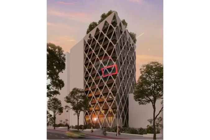 Vlore - Lungomare, shitet apartament 1+1 Kati 6, (prane portit ne vlore)