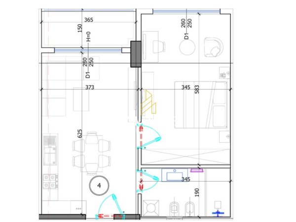 Durres, shitet apartament 1+1+Ballkon Kati 6, 73 m² 87.984 € (Mali i Robit)