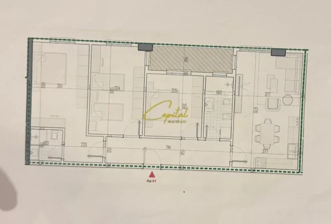 Tirane, shitet apartament 1+1 Kati 2, 68 m² 78.400 € (PASKUQAN)